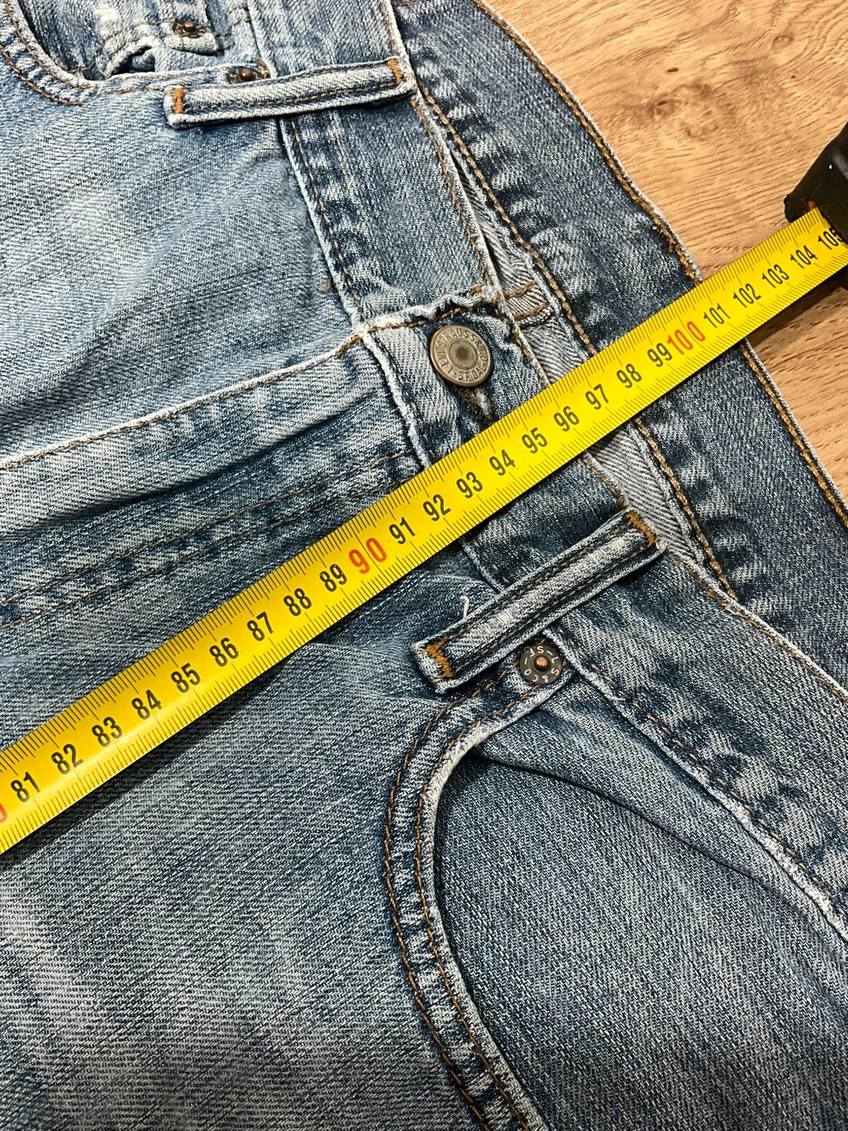 Jean Levi's Coupe Droite W32 L30 Vintage 100% Coton Bleu Délavé Lvh 184 – photo 18
